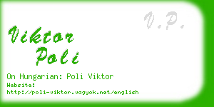 viktor poli business card